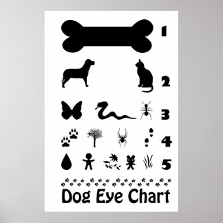 Poster du tableau des yeux de chien