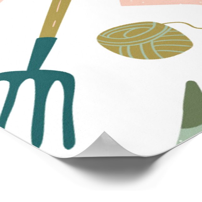 Poster du temps du jardin (Coin)