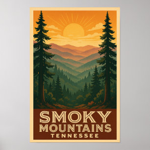Poster du Tennessee dans le parc national des Mont