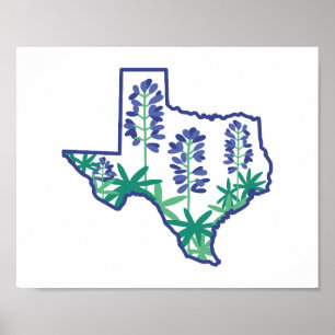 Poster du Texas, Poster de l'État du Texas, Texas