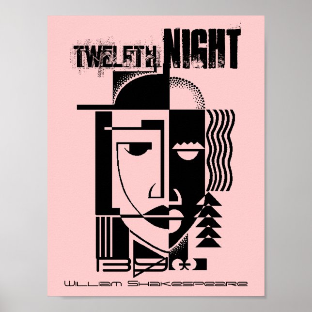 Poster du Théâtre Douzième Nuit William Shakespear (Devant)