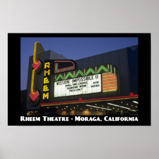 Poster du théâtre Rheem 11x17