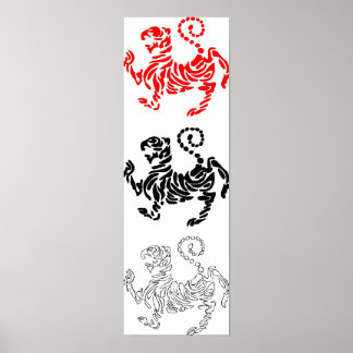Poster du tigre de Shotokan