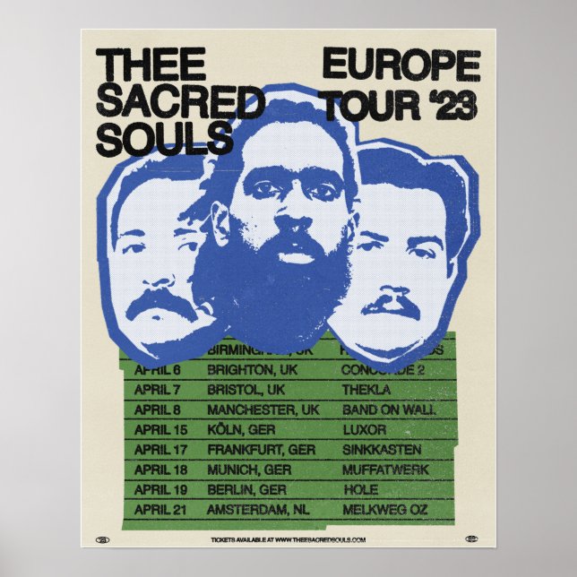 Poster du Tour des Âmes sacrées Europe (Devant)