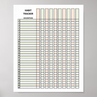 Poster du Tracker Habit