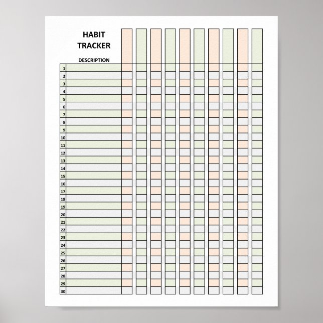 Poster du Tracker Habit (Devant)