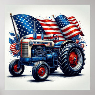 Poster du Tracteur Patriotique
