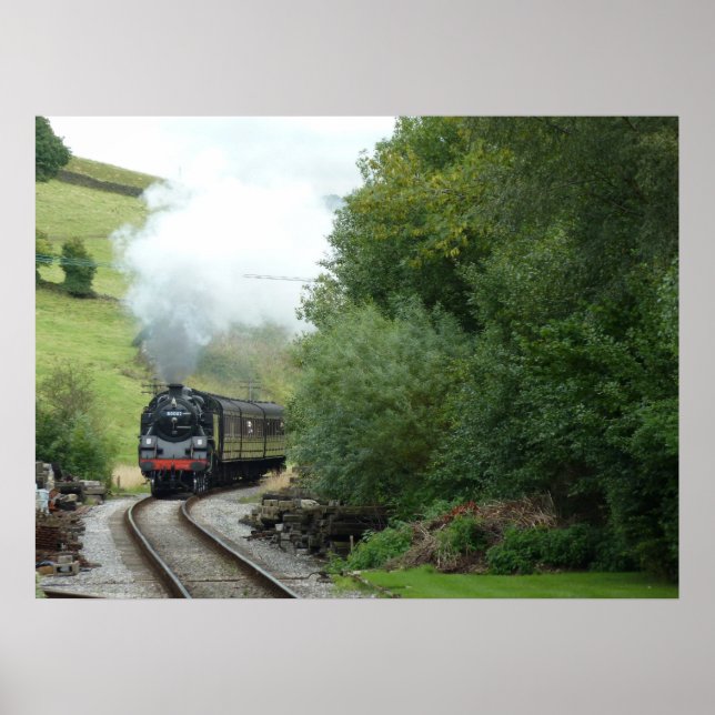 Poster du train du moteur à vapeur (Devant)