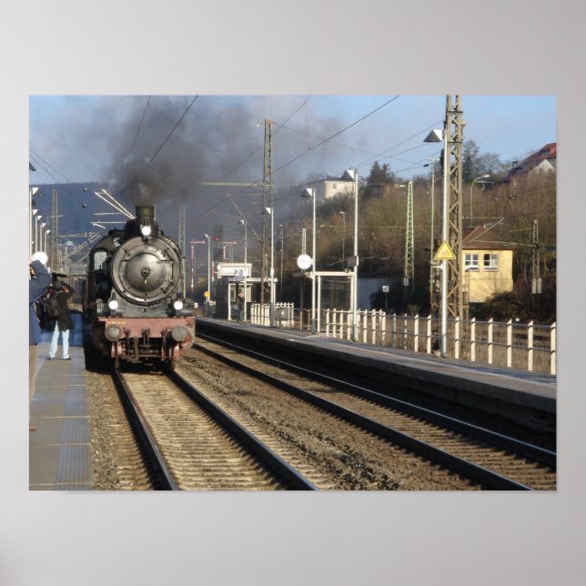 Poster du train du moteur à vapeur (Devant)
