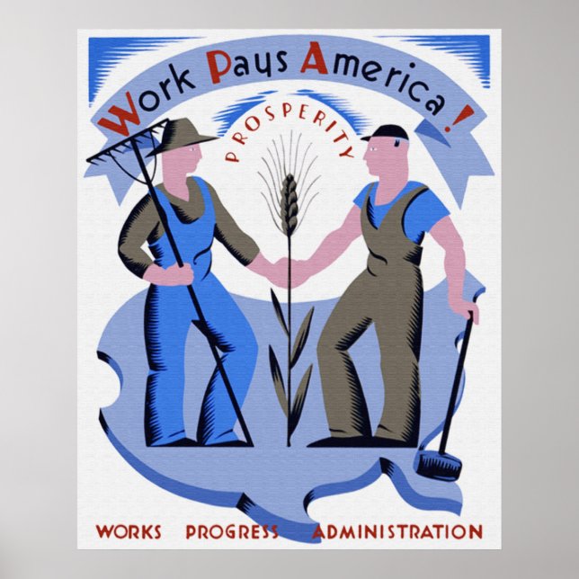 Poster du travail Pays Amérique (Devant)