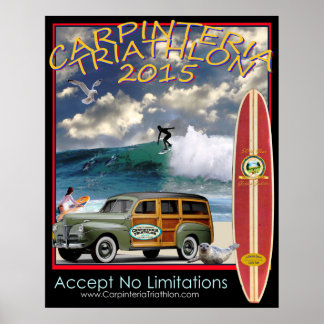 Poster du triathlon Carpinteria 2015