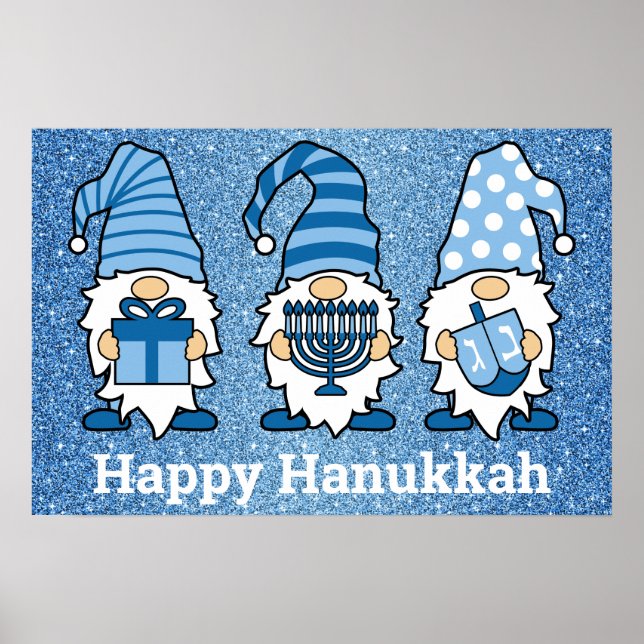 Poster du trio Hanoukka Gnomes (Devant)