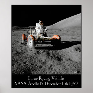 Poster du véhicule lunaire Apollo 17