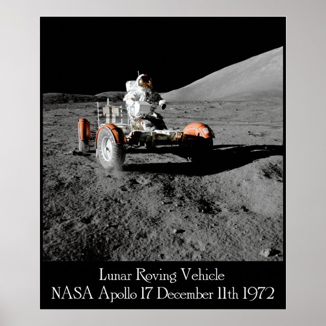 Poster du véhicule lunaire Apollo 17 (Devant)