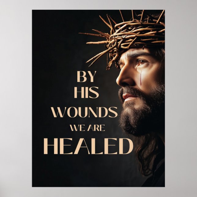 Poster du Vendredi Saint | "Par Ses Blessures, Nou (Devant)