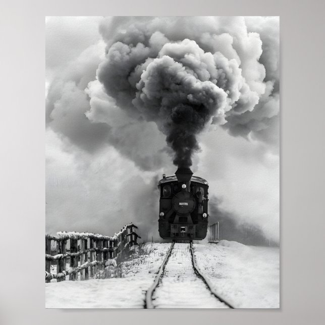 Poster du vieux train (Devant)