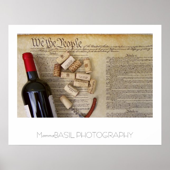 Poster du vin et de la constitution ! (Devant)