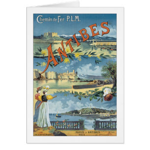 Poster du Vintage voyage Antibes