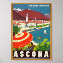 Poster du Vintage voyage Ascona