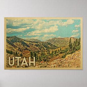 Poster du Vintage voyage de l'Utah