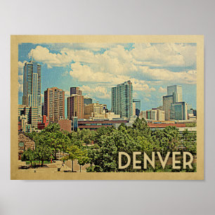 Poster du Vintage voyage Denver
