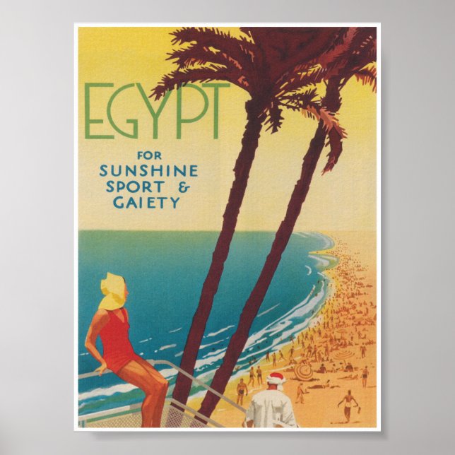 Poster du Vintage voyage égyptien Retro (Devant)