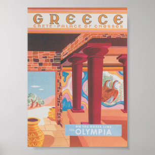 Poster du Vintage voyage grec