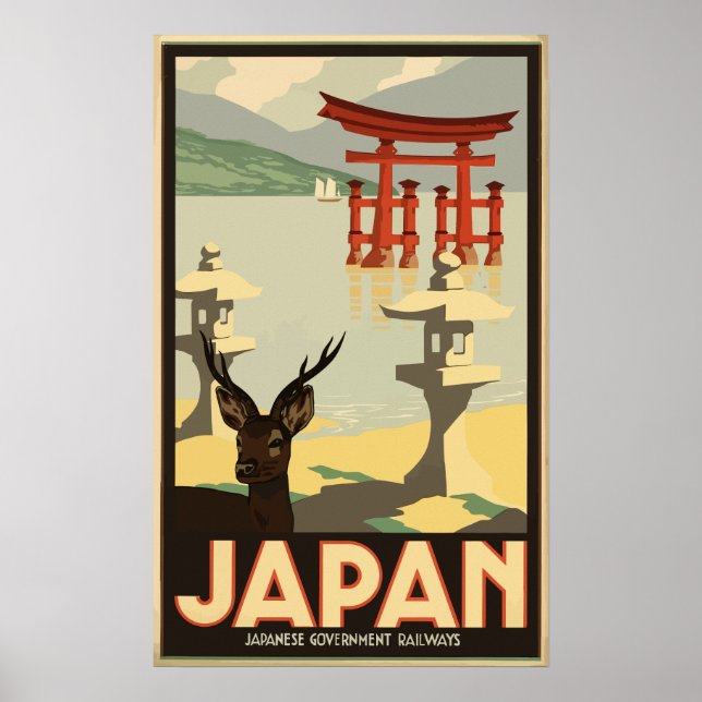 Poster du Vintage voyage japonais (Devant)