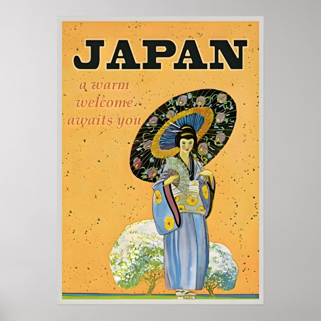 Poster du Vintage voyage japonais (Devant)