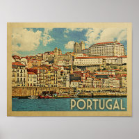 Poster du Vintage voyage portugais