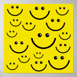Poster du visage jaune