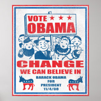 Poster du vote Obama