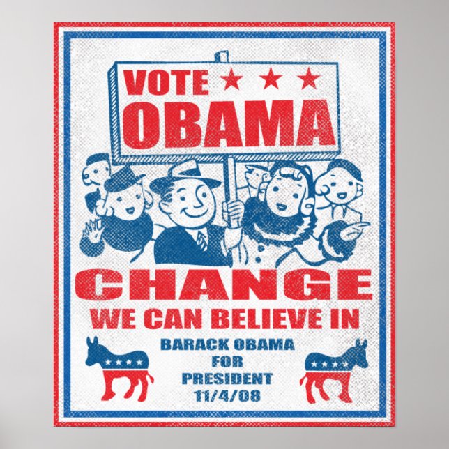 Poster du vote Obama (Devant)