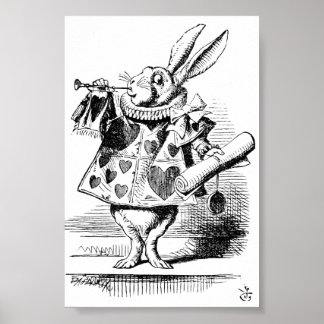 Poster du White Rabbit Herald (Alice's Adventures)