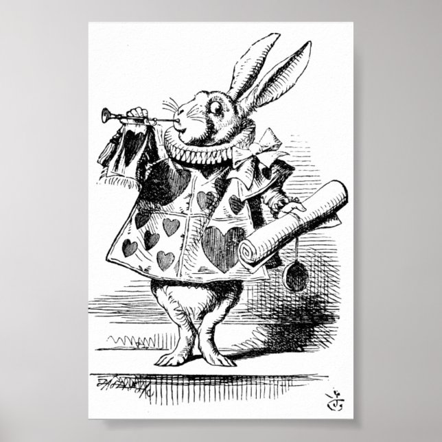 Poster du White Rabbit Herald (Alice's Adventures) (Devant)