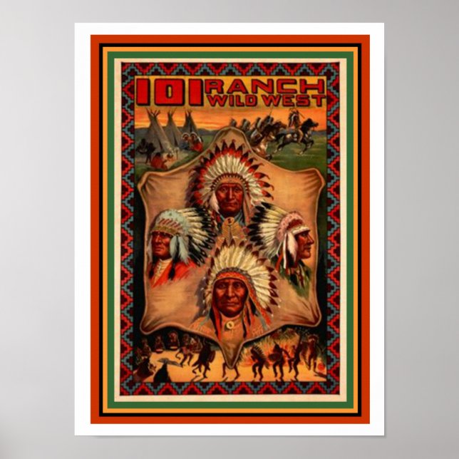 Poster du Wild West Ranch 12 x 16 (Devant)