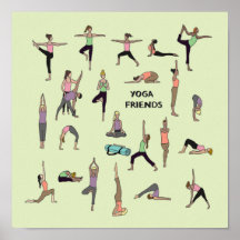Poster du yoga, des amis du yoga