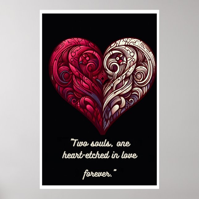 Poster "Dualité d'amour : Connexion éternelle" (Devant)