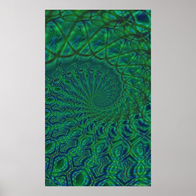 Poster Dualité spirale organique (Devant)