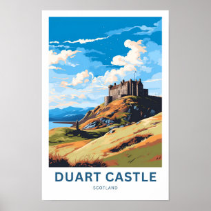 Poster Duart Castle Scotland Travel Print