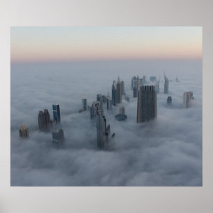 Poster Dubaï au-dessus des nuages