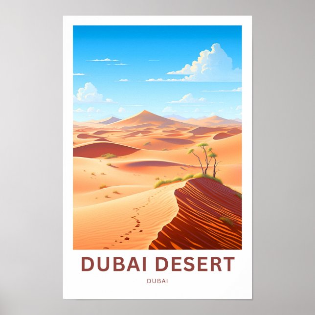 Poster Dubaï Desert Dubai Imprimer (Devant)