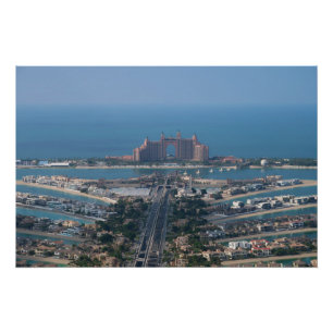 Poster Dubaï EAU Vue sur la Palme