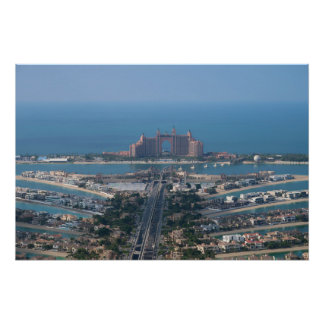 Poster Dubaï EAU Vue sur la Palme