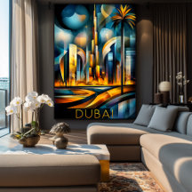 Dubaï Futuristic Cubism - Modern Geometry Skyline