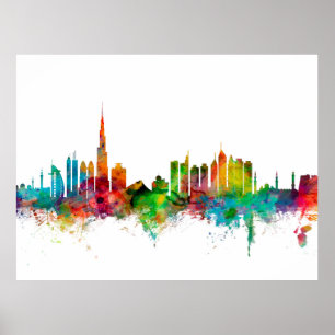 Poster Dubai Skyline