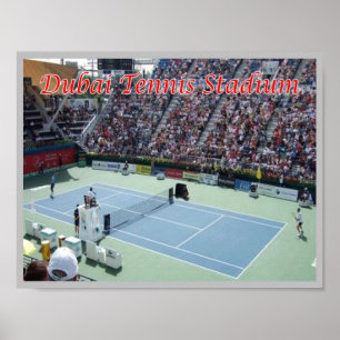 Poster Dubaï - Stade de Tennis -