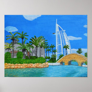 Poster Dubaï, ville aux Émirats arabes unis