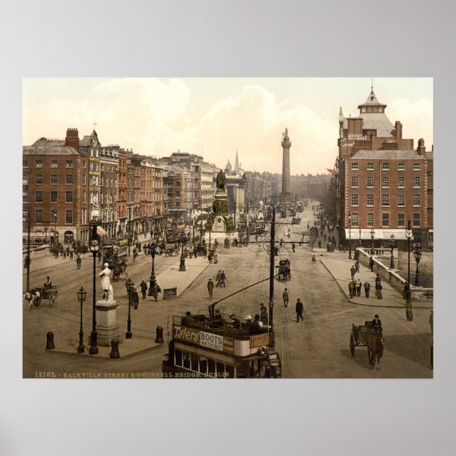 Poster Dublin City View (Devant)