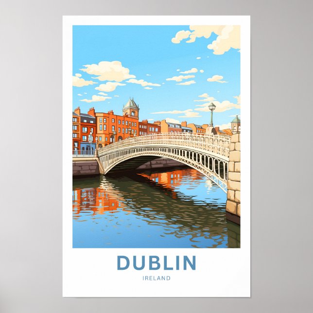Poster Dublin Irlande - Imprimer (Devant)